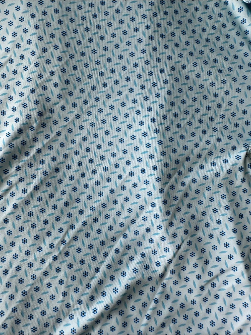 Amazon Light Blue Micro-Pattern Polo - Picture 3 of 4